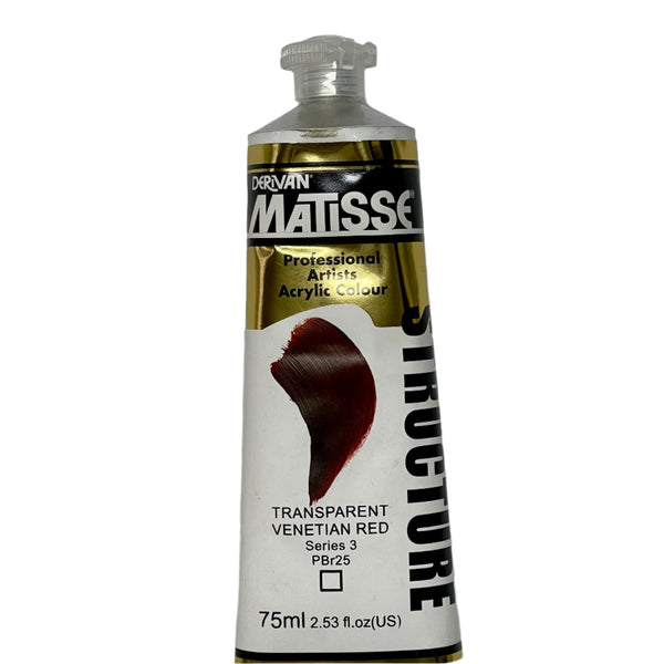Matisse Structure Transparent Venetian Red - Series 2 - 75ml tube