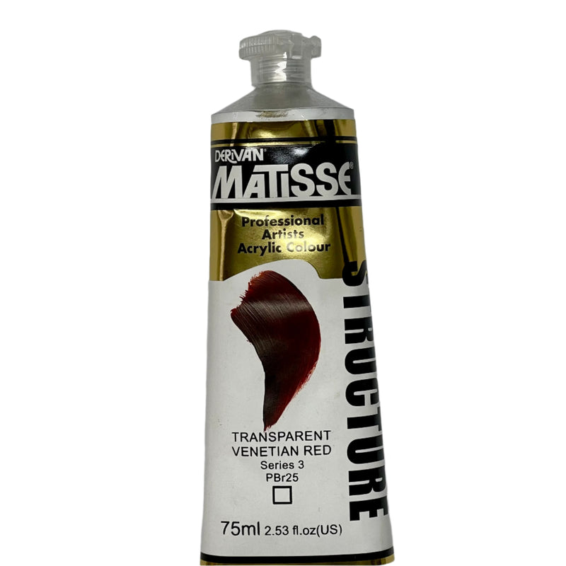 Matisse Structure Transparent Venetian Red - Series 2 - 75ml tube