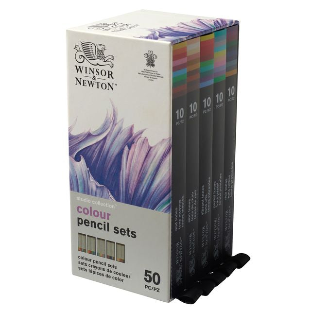 Winsor & Newton Studio Collection Pencil Collection - Set of 50 10X5 DRAWERS