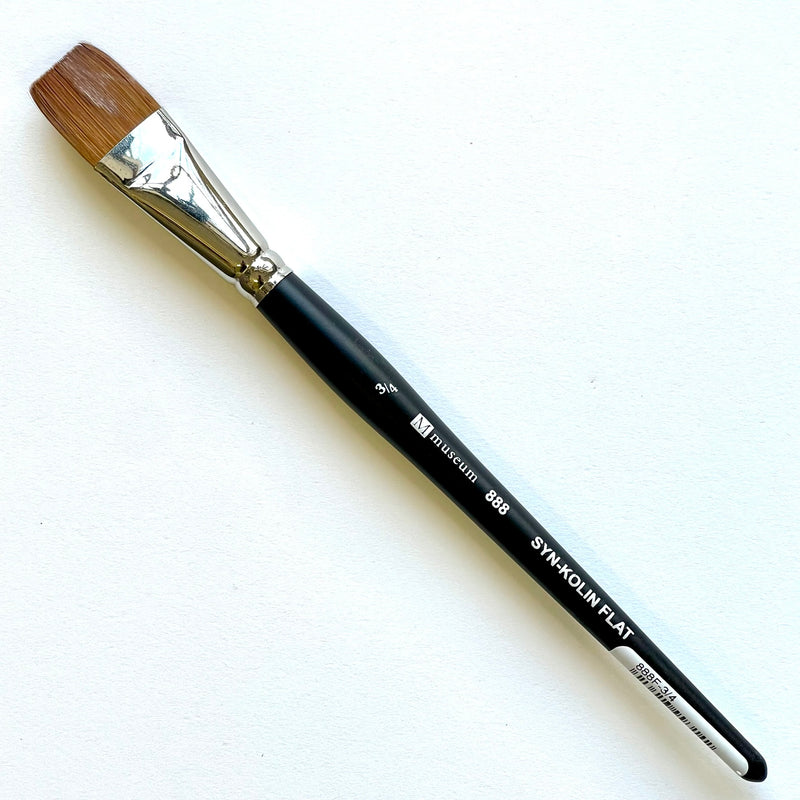 Museum S888 Syn-Kolin Flat Brush - 3/4"