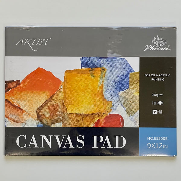 Phoenix Canvas Grain Pad 9x12 inch - 300gsm (10 sheets)
