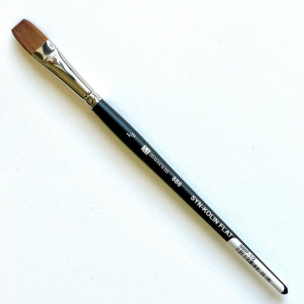 Museum S888 Syn-Kolin Flat Brush - 1/2"