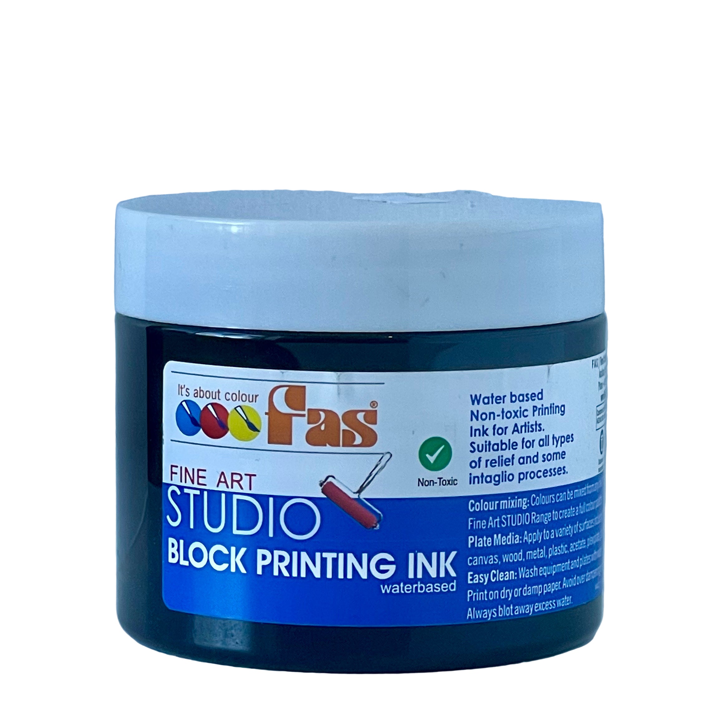 Studio Printing Ink - Black 120ml – Seymour Art Supplies NZ