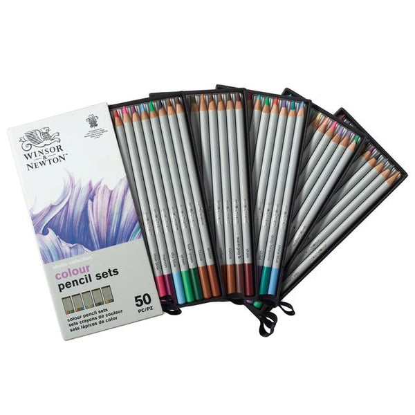 Winsor & Newton Studio Collection Pencil Collection - Set of 50 10X5 DRAWERS