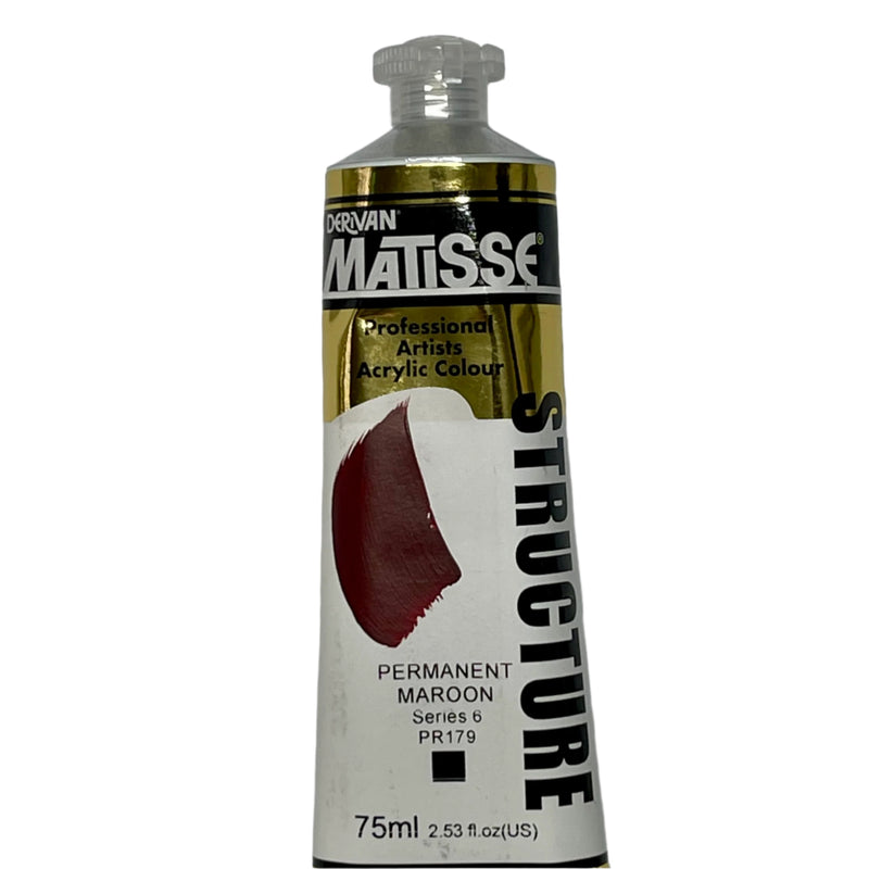 Matisse Structure Permanent Maroon - Series 6 - 75ml tube