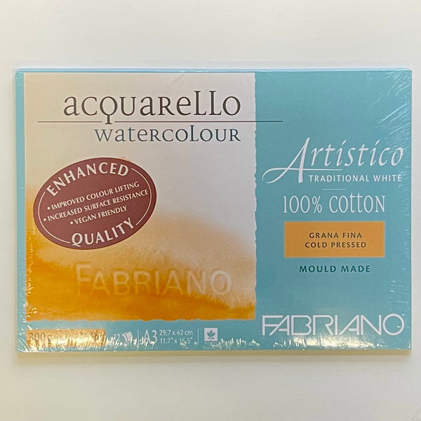 Fabriano Artistico ENHANCED Water Colour Pad - COLD PRESSED 300gsm - A3
