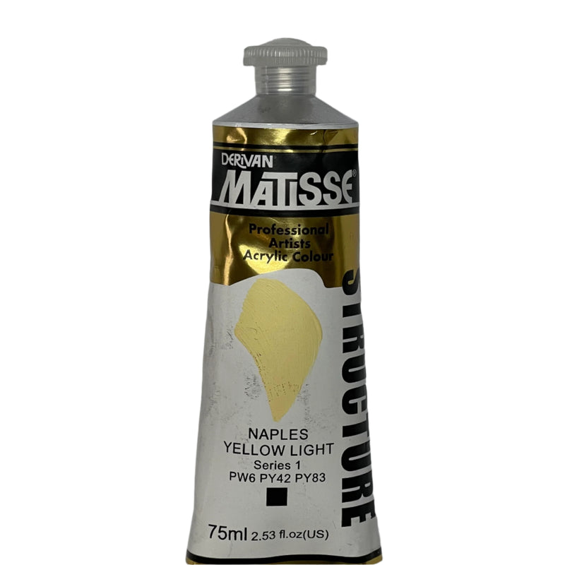 Matisse Structure Naples Yellow Light - Series 1 - 75ml tube
