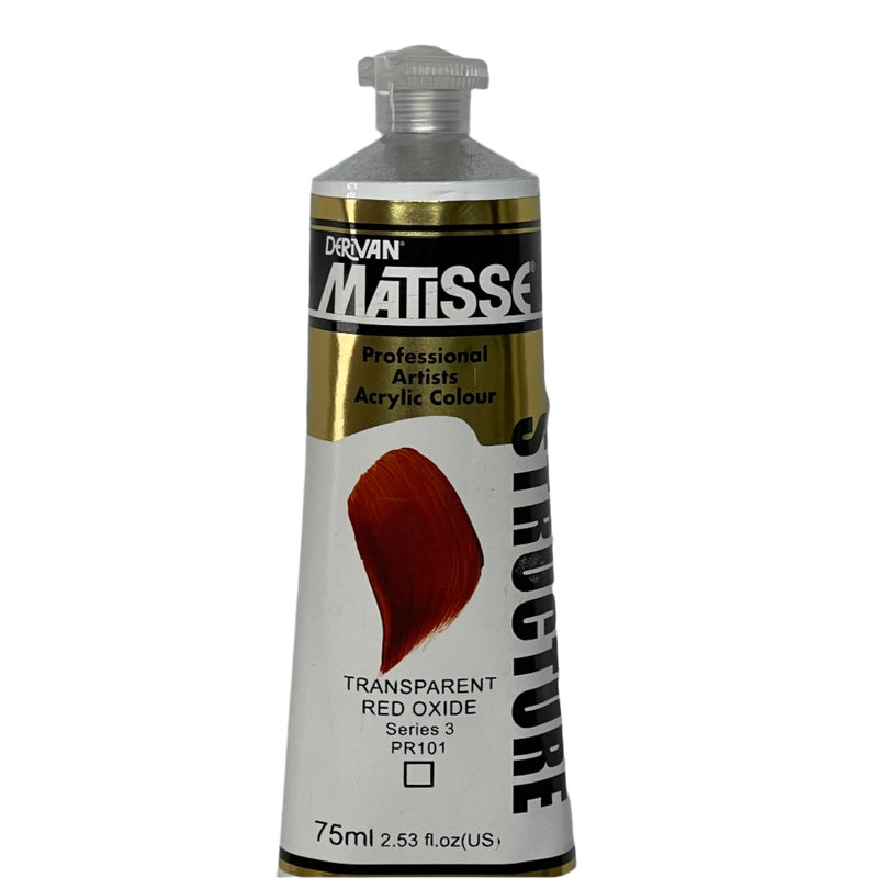 Matisse Structure Transparent Red Oxide - Series 3 - 75ml tube