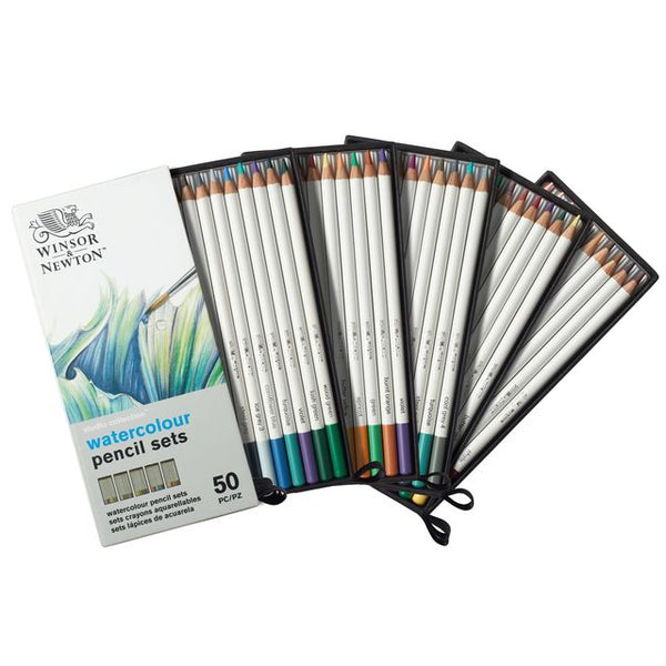 Winsor & Newton Studio Watercolour Pencil Drawers - set of 50 10 x 5 DRAWERS
