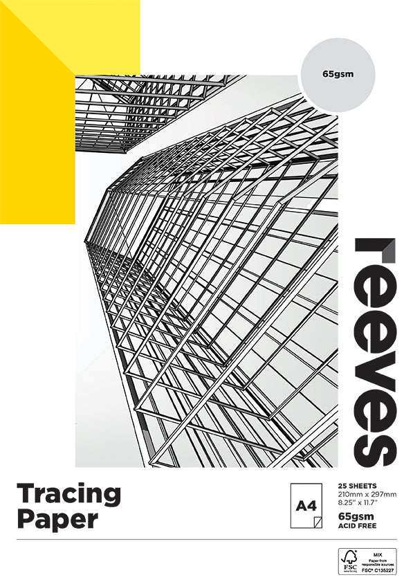 Reeves Tracing Pad A4 - 65gsm