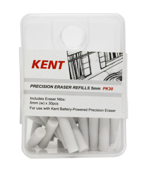 Kent Precision Eraser Refills 5mm (30pc)