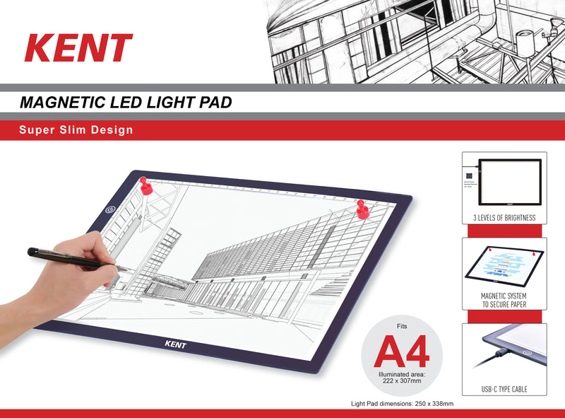 Kent LED Light Pad - A4 - Light box