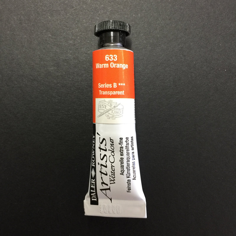 Daler-Rowney Artist Watercolour - Warm Orange 633 - 5ml tube 