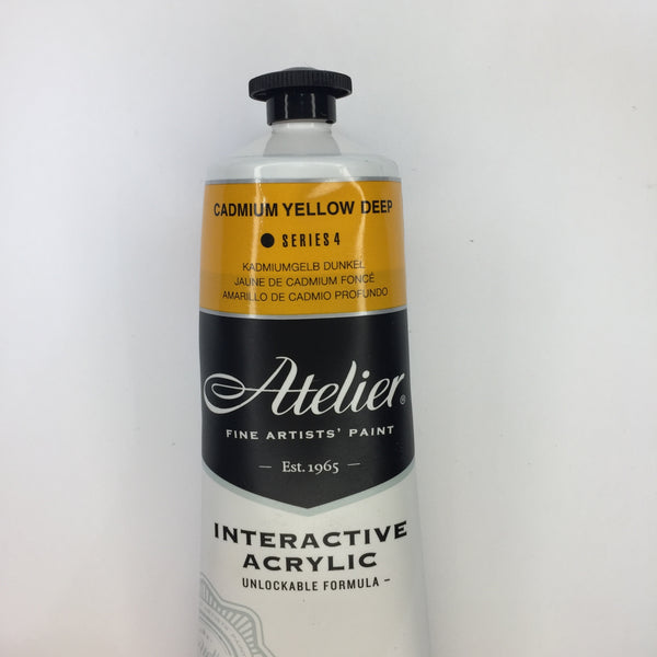 Atelier Interactive Artist Acrylic Cadmium Yellow Deep - Series 4  - 80ml tube