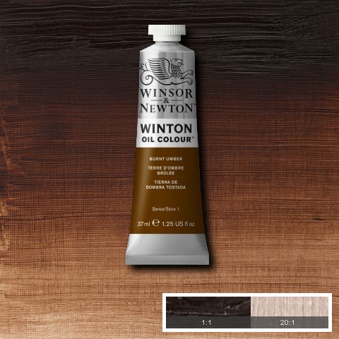 Winton Oil Colour Burnt Umber - 37ml tube
