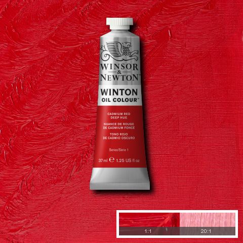 Winton Oil Colour Cadmium Red Deep Hue - 37ml tube
