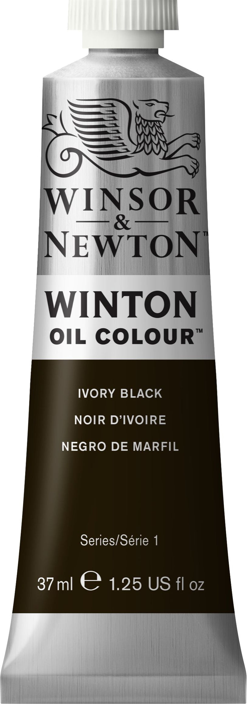 Winton Oil Colour Ivory Black - 37ml tube