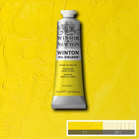 Winton Oil Colour Lemon Yellow Hue - 37ml tube