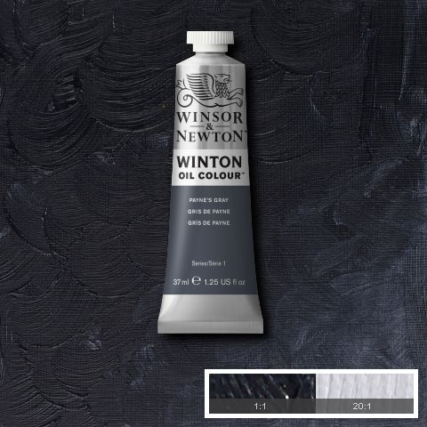 Winton Oil Colour Paynes (Payne’s) Grey - 37ml tube