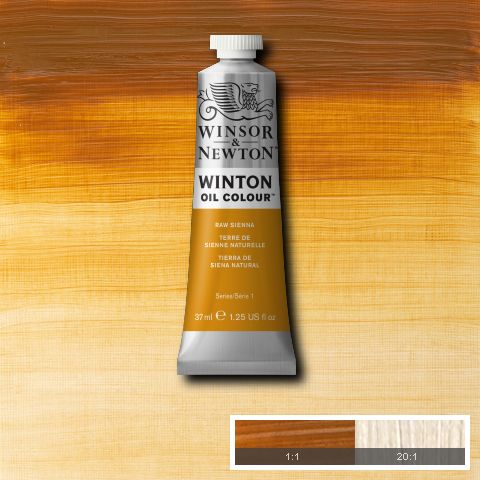 Winton Oil Colour Raw Sienna - 37ml tube