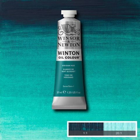 Winton Oil Colour Viridian Hue - 37ml tube