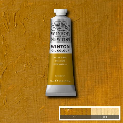 Winton Oil Colour Yellow Ochre - 37ml tube
