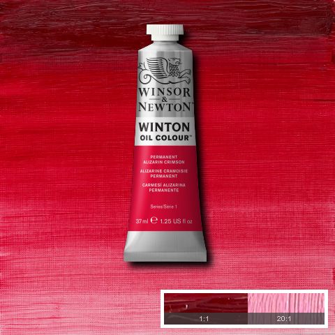 Winton Oil Colour Permanent Alizarin Crimson - 37ml tube