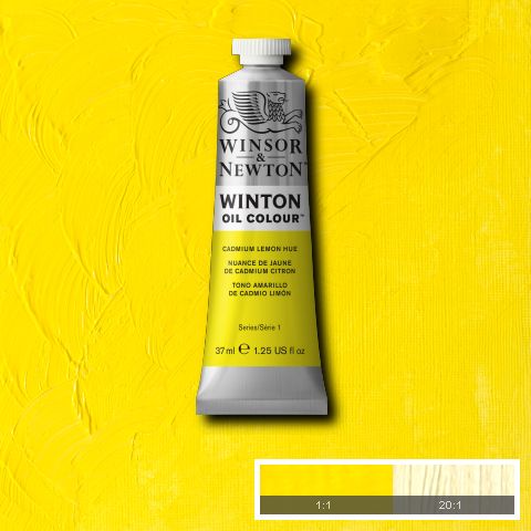 Winton Oil Colour Cadmium Lemon Hue - 37ml tube