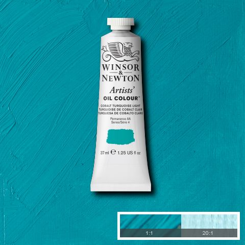 Winsor Newton Artist Oil Cobalt Turquoise Light 191 - Series 4 - 37ml tube