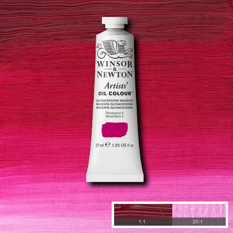 Winsor Newton Artist Oil Quinacridone (Quin) Magenta 545 - Series 2 - 37ml tube