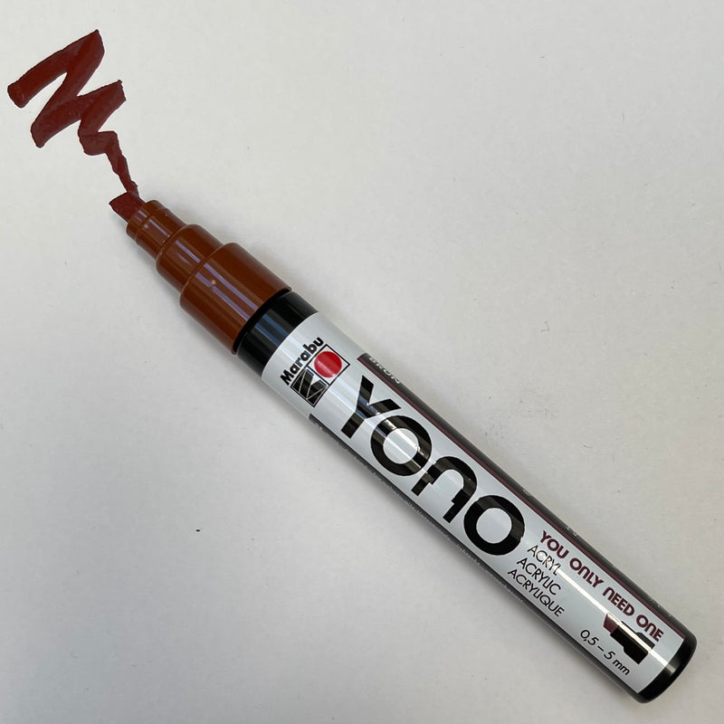 Marabu YONO 285 Brown (CHISEL) Acrylic Marker