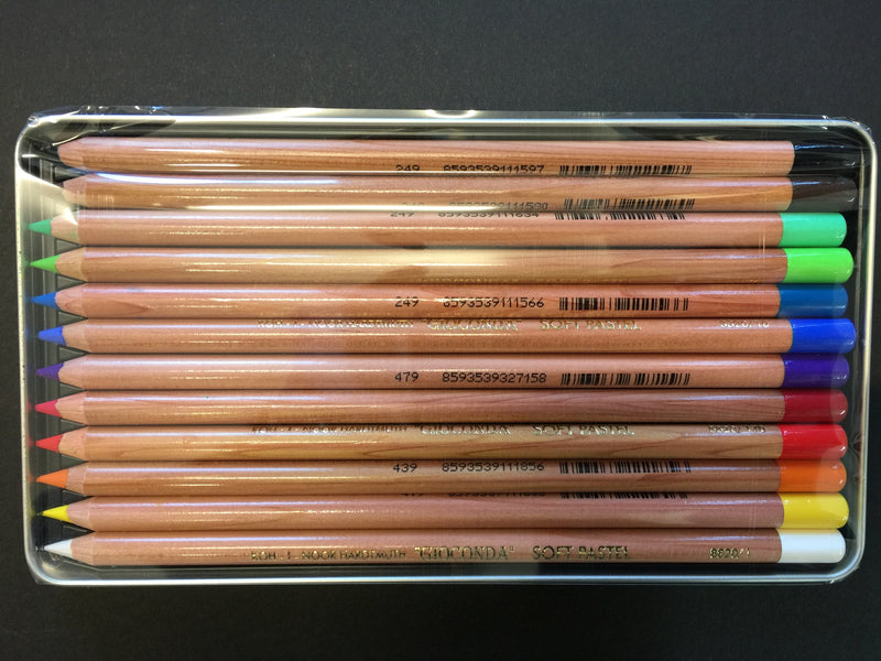 Set 12 Pastelli Morbidi Toison D'Or Koh-I-Noor - Tonalità Grigio Per Disegno Artistico - Foto 8