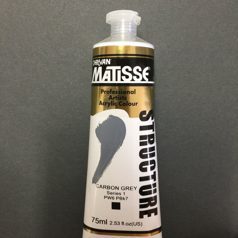 Matisse Structure Carbon Grey 75ml tube 