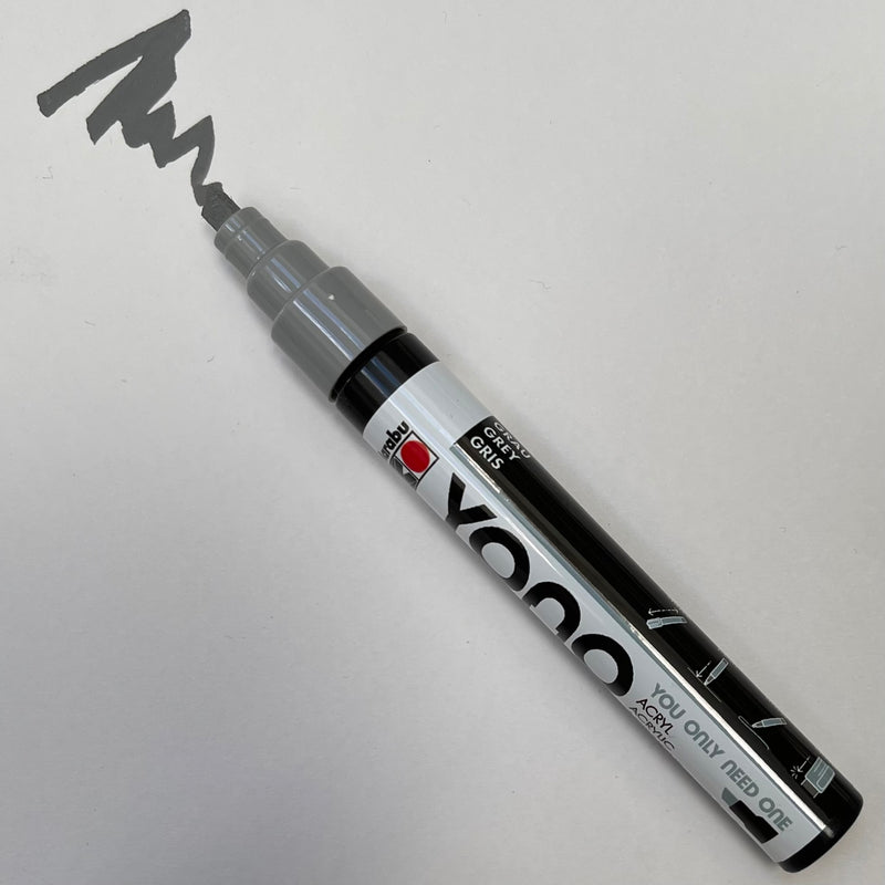 Marabu YONO 078 Grey (CHISEL) Acrylic Marker