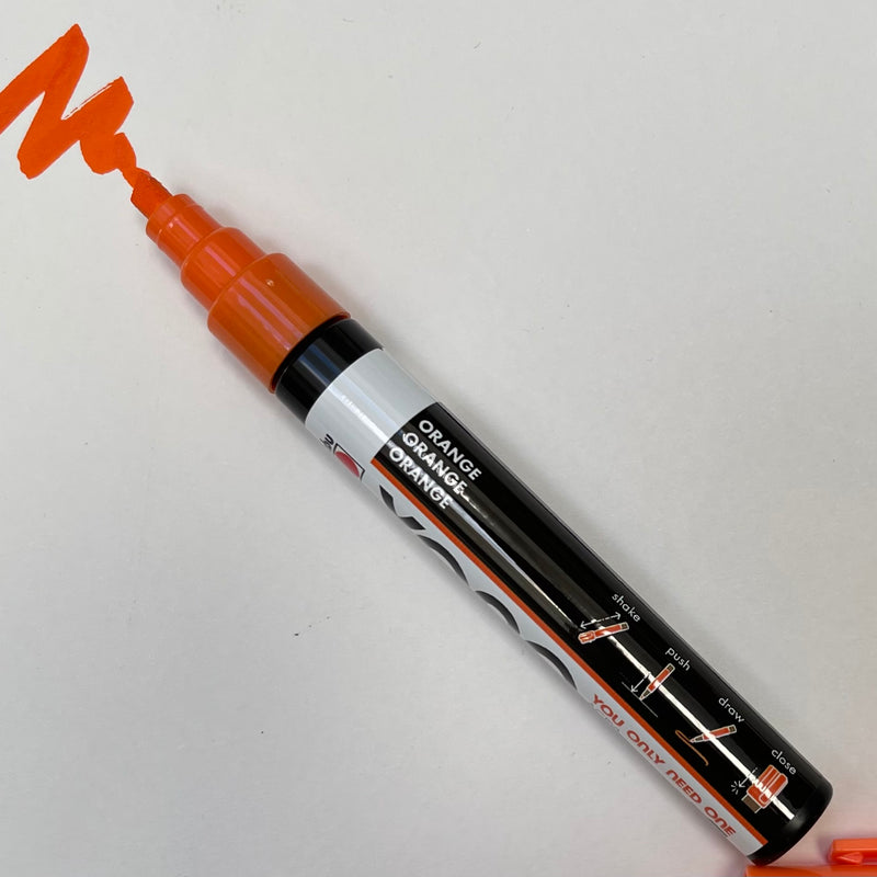 Marabu YONO 013 Orange (CHISEL) Acrylic Marker