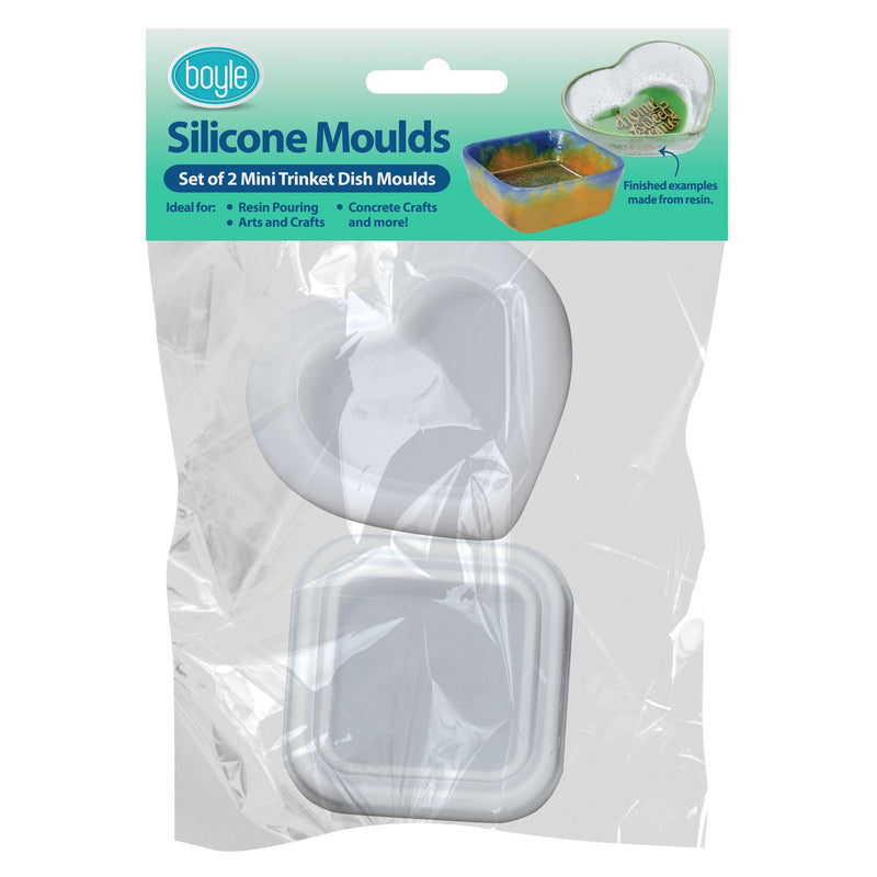 Silicone Moulds - 2 x Trinket Dish Set Moulds