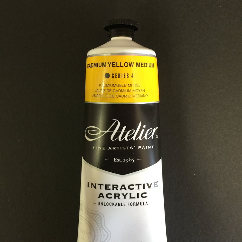 Atelier Interactive Artist Acrylic - Cadmium Yellow Medium - 80ml tube 