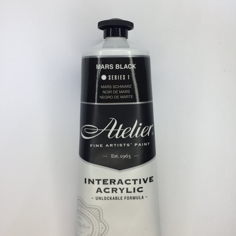 Atelier Interactive Artist Acrylic Mars Black - Series 1  - 80ml tube