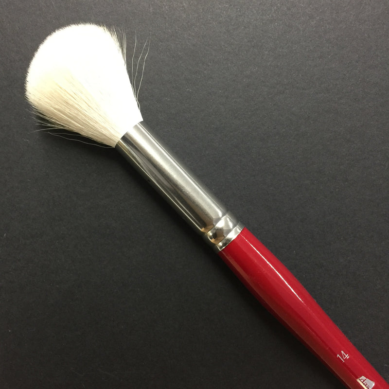 Silver Brush : White Goat Hair Mop Brush - Silver Brush : Goat