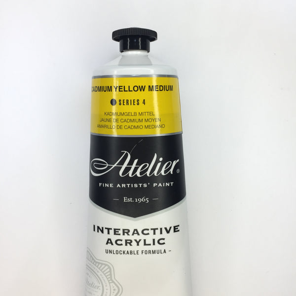 Atelier Interactive Artist Acrylic Cadmium Yellow Medium - Series 4  - 80ml tube