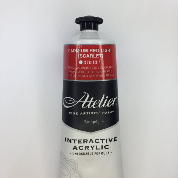 Atelier Interactive Artist Acrylic Cadmium Red Light (Scarlet) - Series 4  - 80ml tube