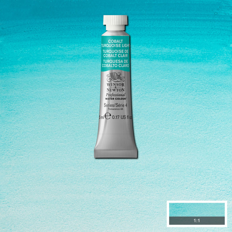 Winsor & Newton Professional Watercolour Cobalt Turquoise Light - Series 4 - 5ml tube (191)