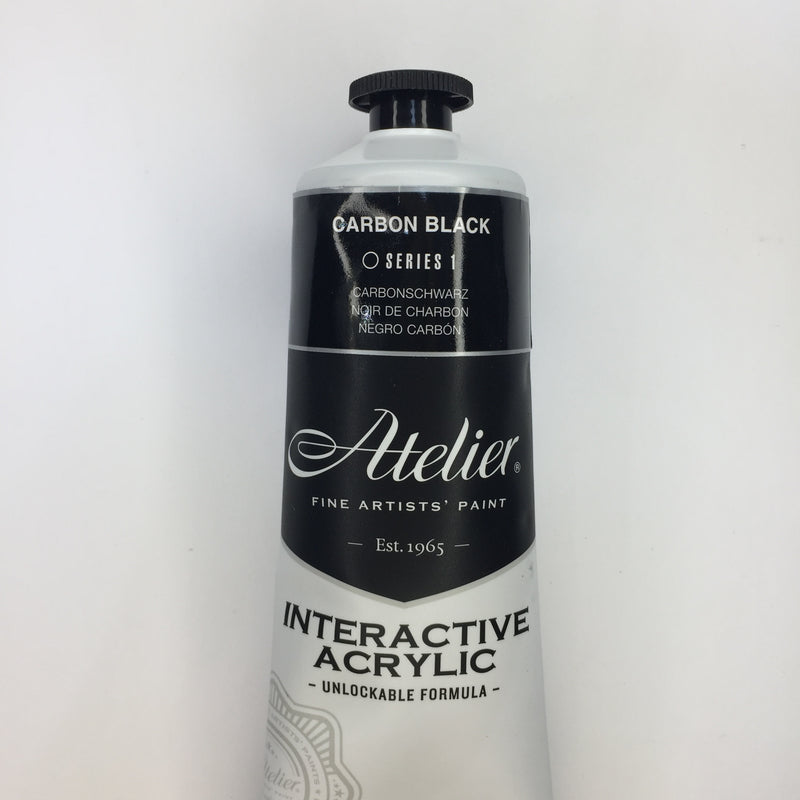 Atelier Interactive Artist Acrylic Carbon Black - Series 1  - 80ml tube