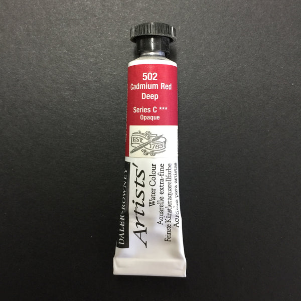 Daler-Rowney Artist Watercolour - Cadmium Red Deep 502 - 5ml tube 