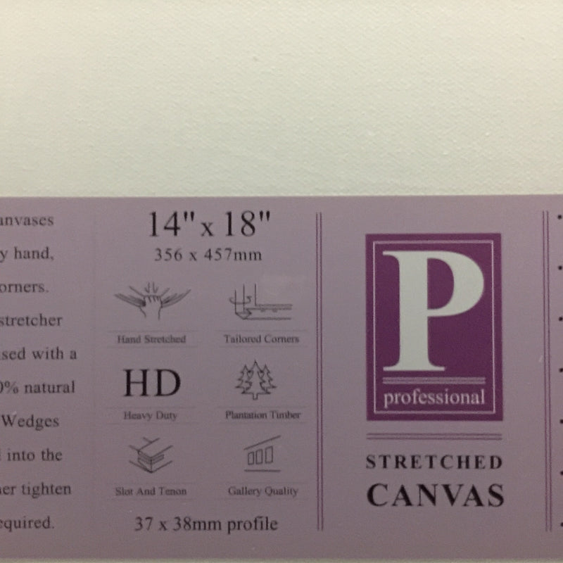 14 x 18 inch (356 x 457mm) - DAS Professional Stretched Canvas