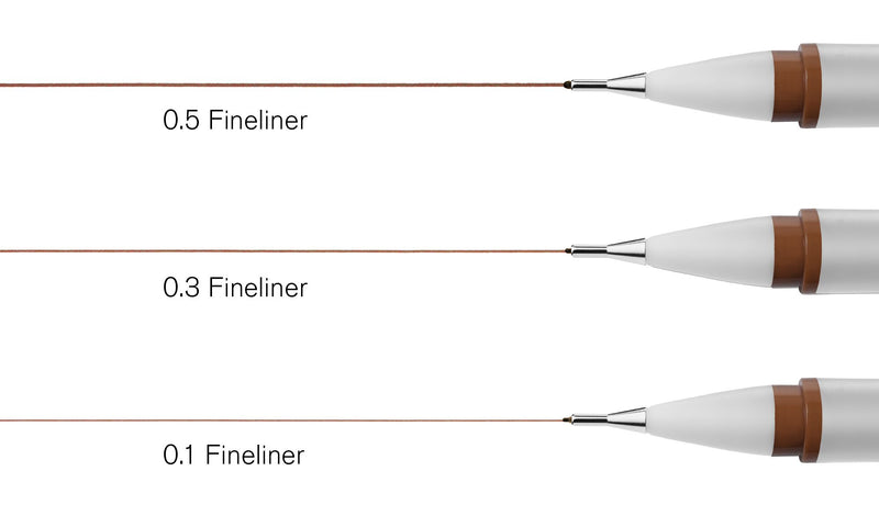 Winsor & Newton Fineliner SEPIA (Set of 3)