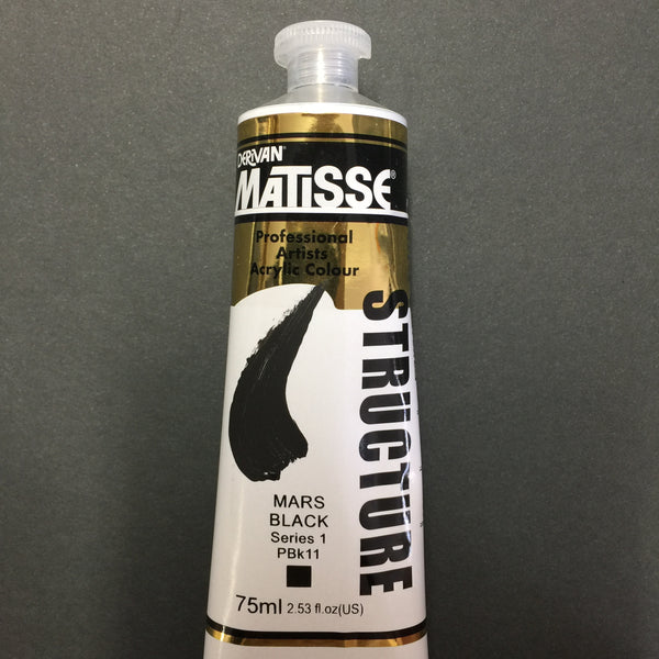 Matisse Structure Mars Black 75ml tube 