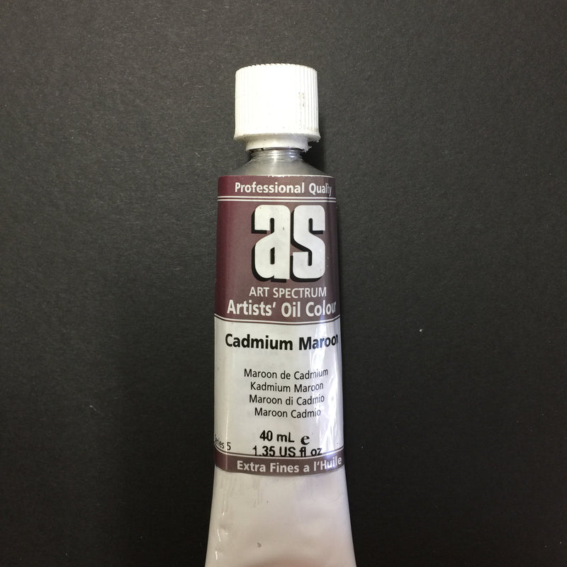 Art Spectrum Artist Oil Cadmium Maroon 40ml tube 