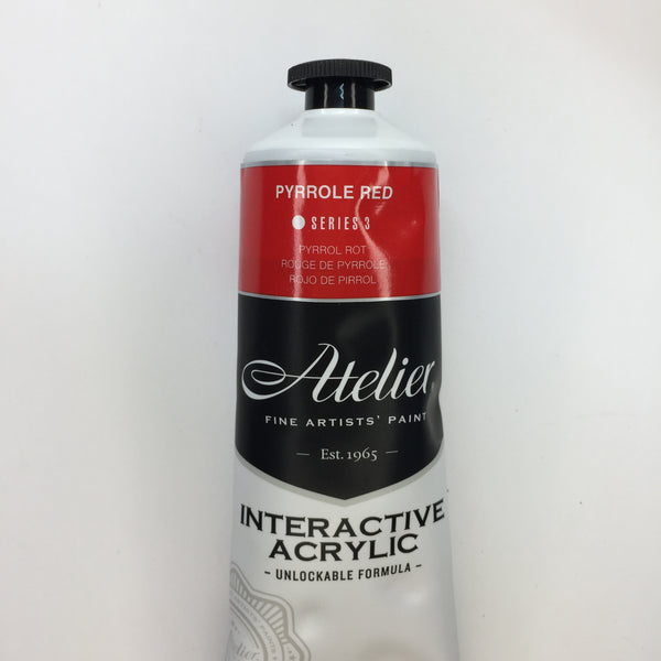 Atelier Interactive Artist Acrylic Pyrrole Red - Series 3  - 80ml tube