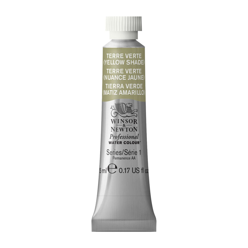 Winsor & Newton Professional Watercolour Terre Verte (Yellow Shade - YS) -Series 1 - 5ml tube (638)